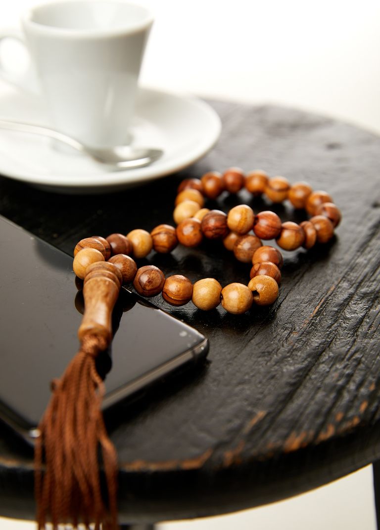 Handcrafted Olive Wood Prayer Beads from Palestine