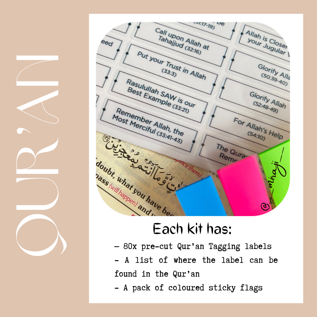 Qur'an Tagging Kit (Part 2 only) by South African Muslimah