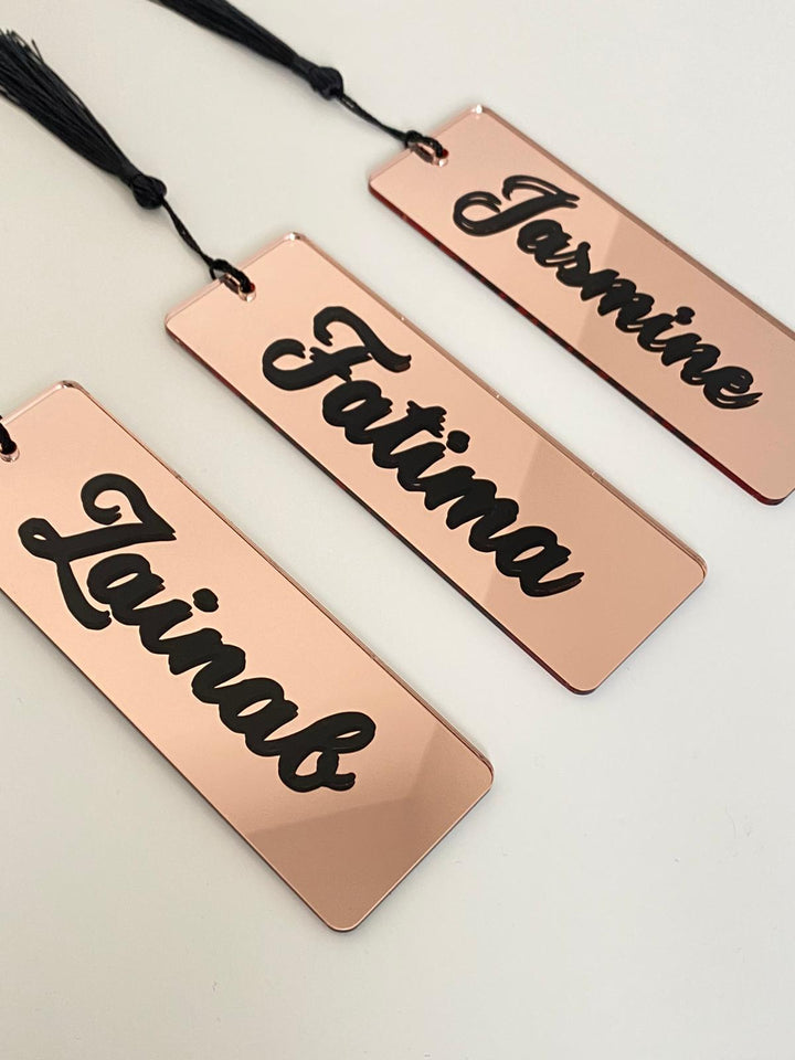 Personalised Mirrored Acrylic Bookmark